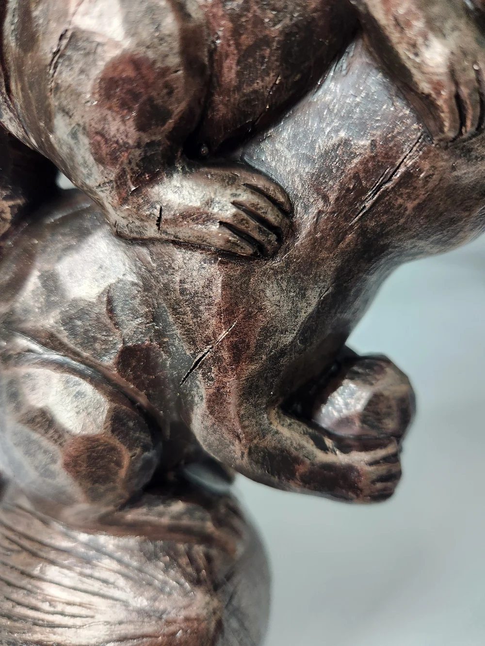 Bronze-Tone Twin Squirrel On Top Of Acorn Resin Figurine Decorative Accent 10 In